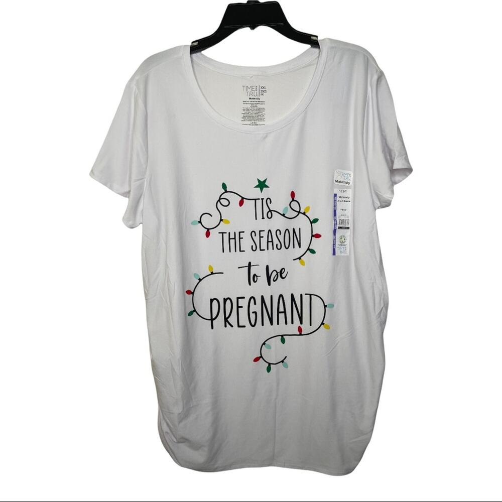 Time and Tru Maternity Tis The Season to be Pregnant Sizes Small - XXL